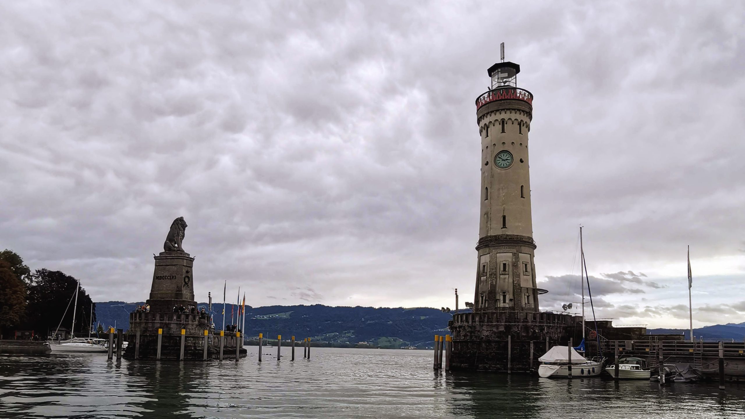 Regen am Bodensee - Hafen Lindau