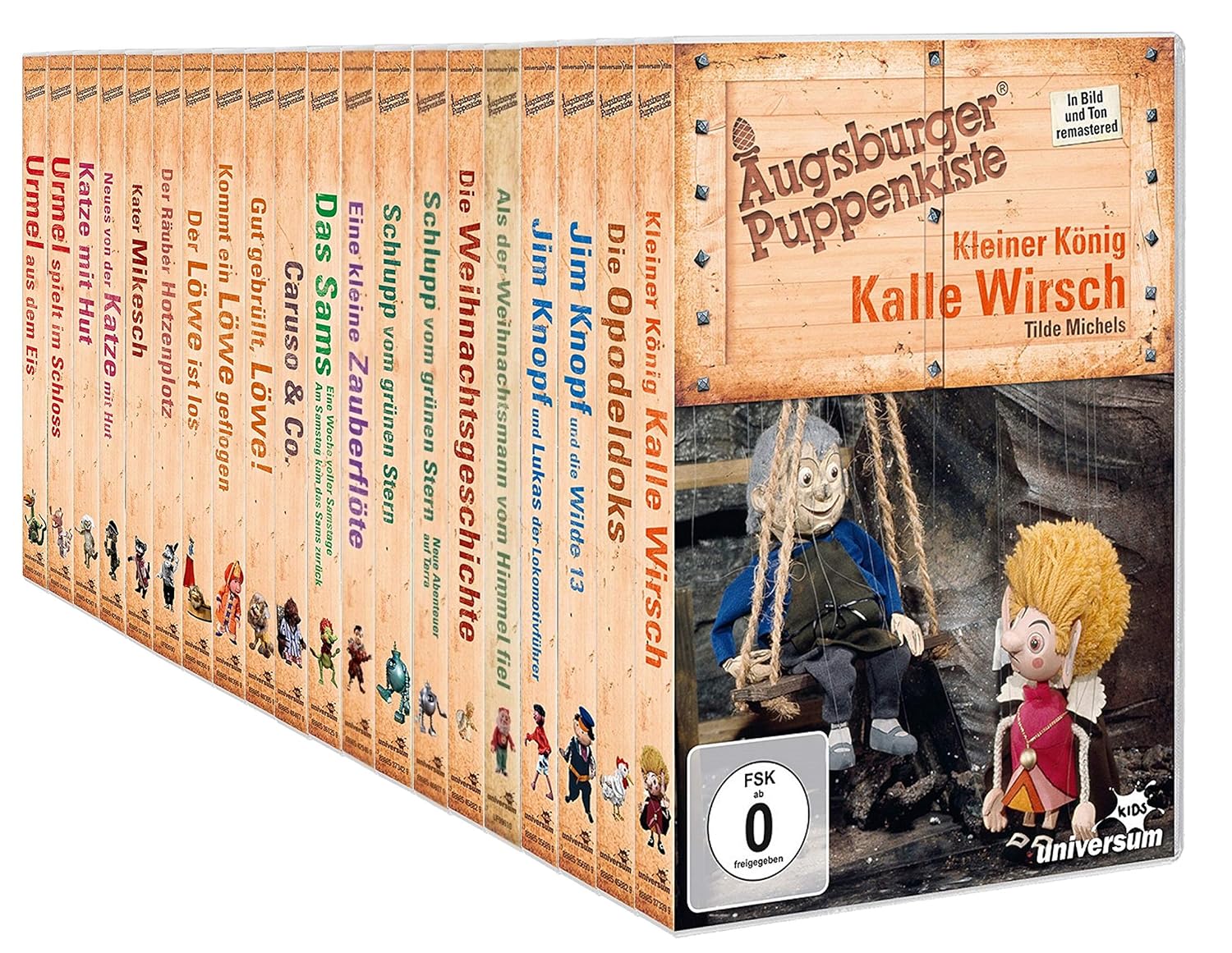 Augsburger Puppenkiste: Mega Collection - Jim Knopf, Kater Mikesch, Urmel, Kalle Wirsch, Sams uvm. [20-DVD]
